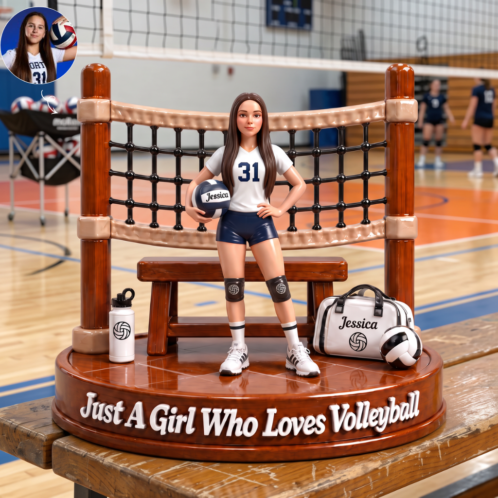 Custom Volleyball Plaque With Photo and Name, Personalized Volleyball Player Collectible Decor, Gift for Volleyball Players and Sports Fans hn28092026thg
