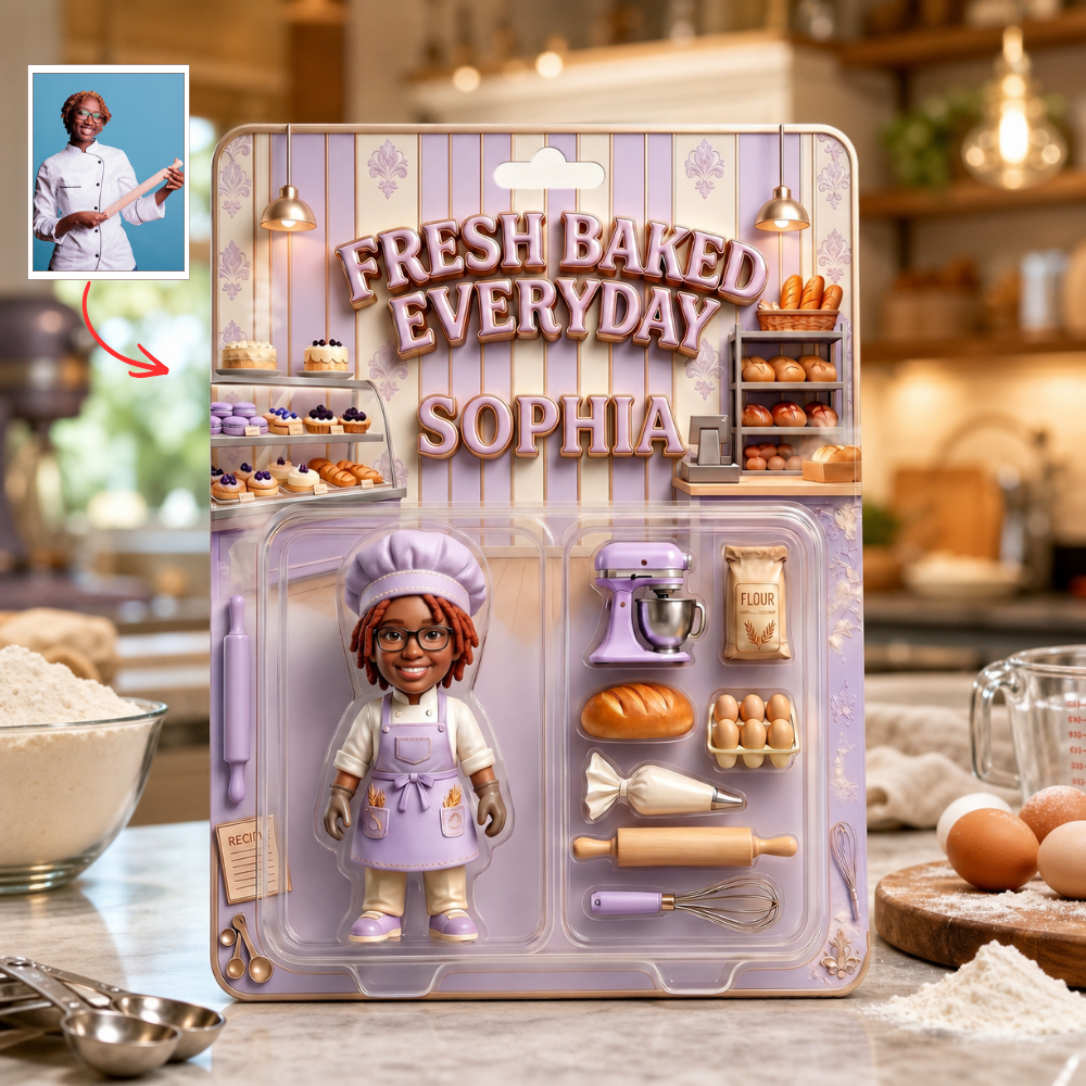 Custom Photo Baker Collectible Plaque, Personalized Baking Gift, Bakery Enthusiast Keepsake