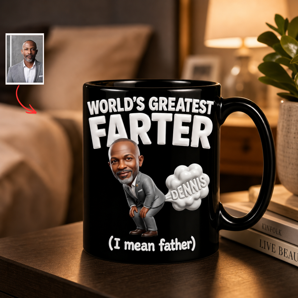 Funny Custom Dad Mug, Personalized Grandpa Coffee Mug, Custom Photo Father Gift, Humorous Family Mug For Dad, Personalized Father's Day Coffee Cup