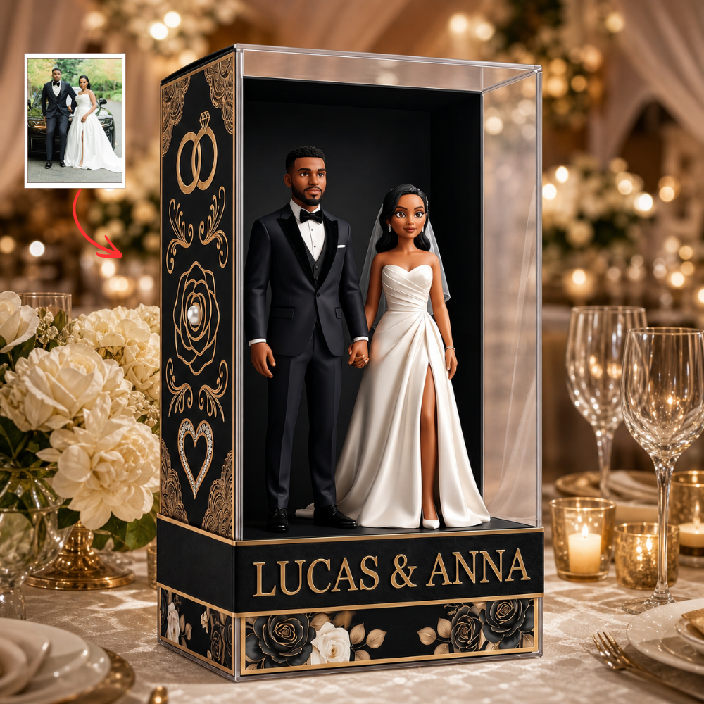 Custom Wedding Photo Plaque - Personalized Anniversary Couple Gift
