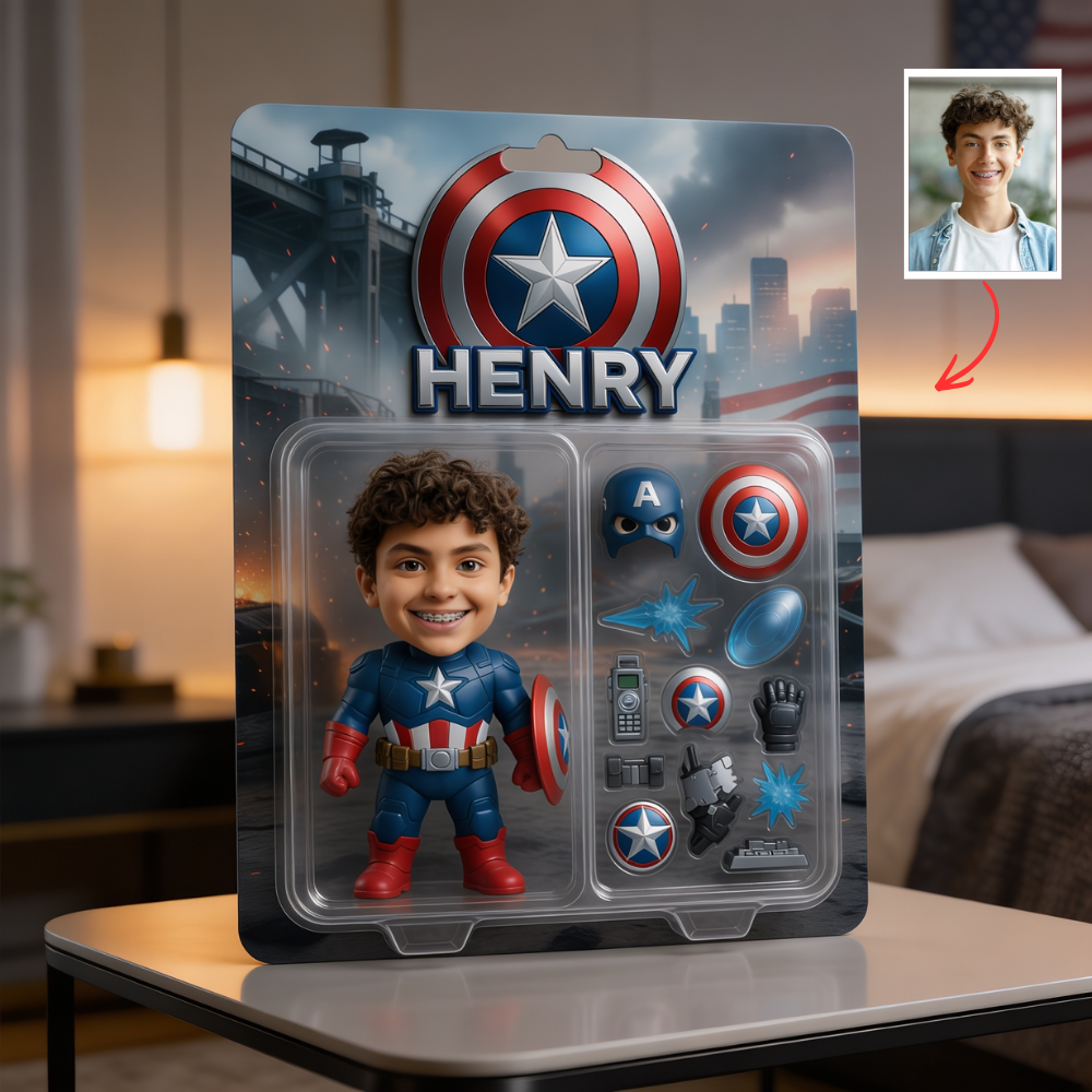 Custom Superhero Inspired Photo Plaque, Personalized Action Figure Plaque, Gift For Fan, Custom Name Collectible Display, Comic Hero Lover Gift, Birthday Gift For Him, Acrylic Keepsake Decor
