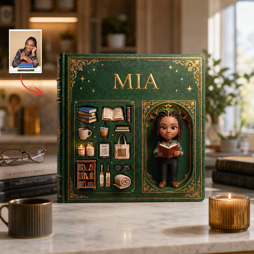 Custom Photo Plaque For Book Lovers, Personalized Reader Gift, Custom Acrylic Book Lover Decor, Reading Enthusiast Keepsake Gift