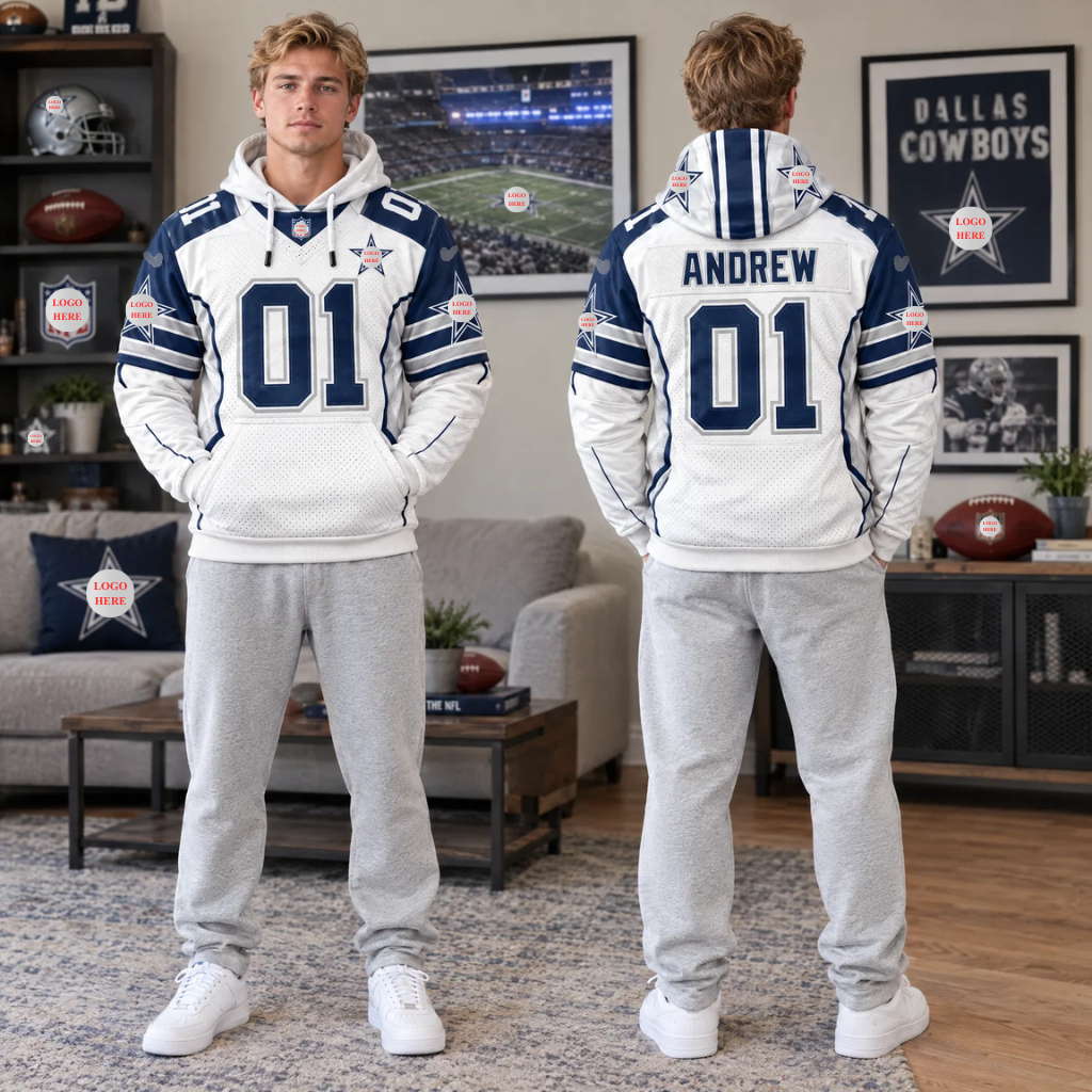 Custom Football Hoodie With Name and Number, Personalized Sports Hoodie, Gift for Football Fans and Sports Lovers hn03102026
