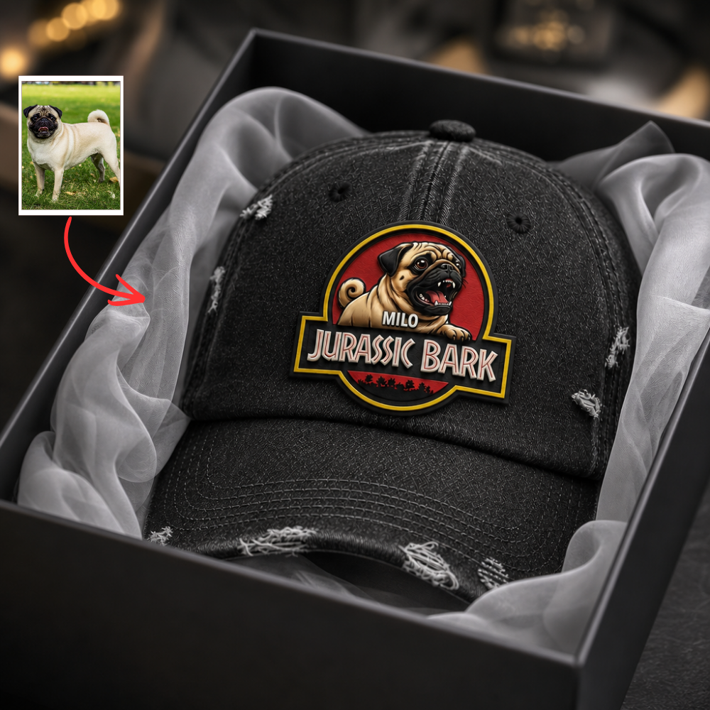 Personalized Pet Photo Baseball Cap – Custom Dog Hat Gift for Pet Lovers & Dog Parents