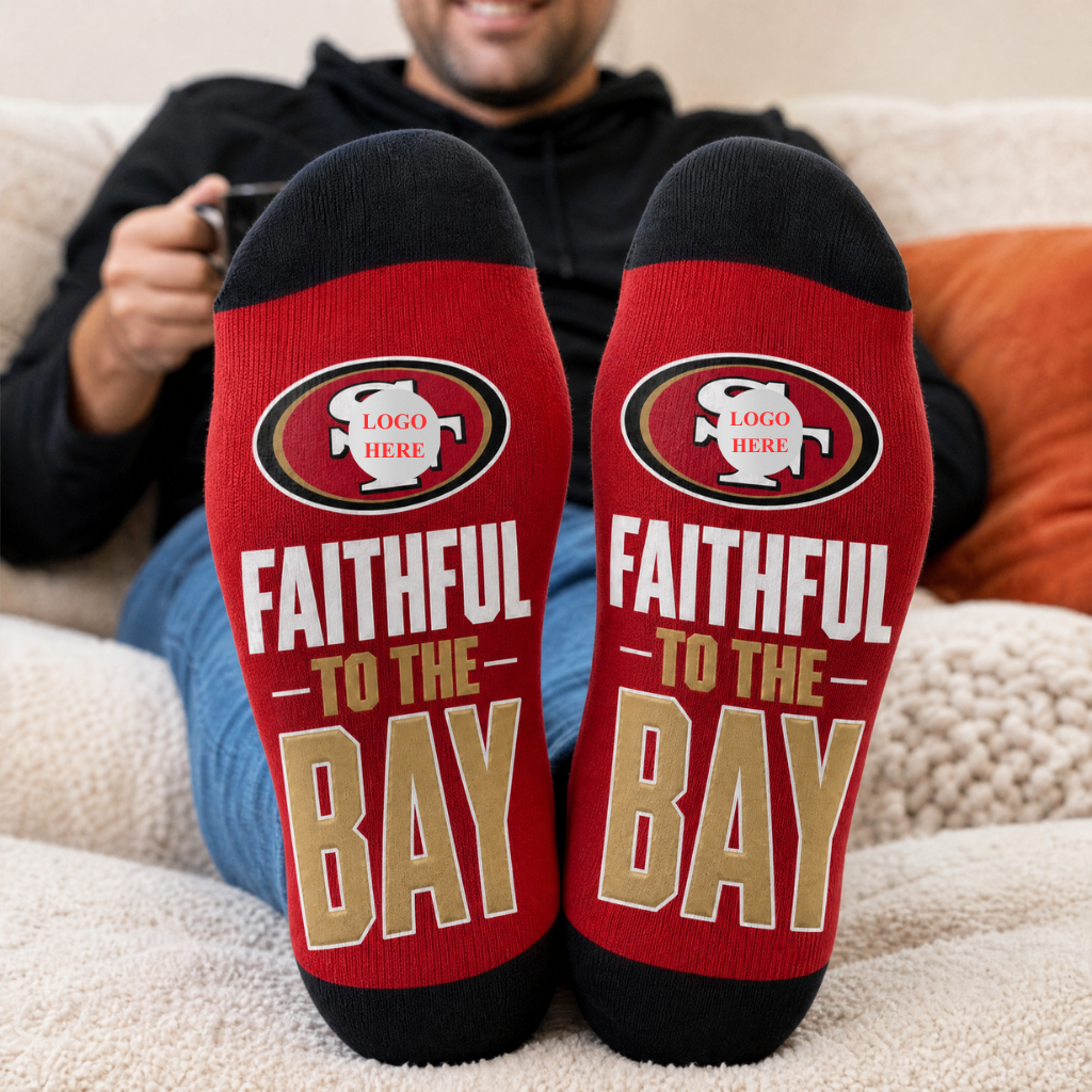 Custom Football Jersey Socks With Name, Personalized Sports Crew Socks, Gift for Football Fans and Sports Lovers hn25092026