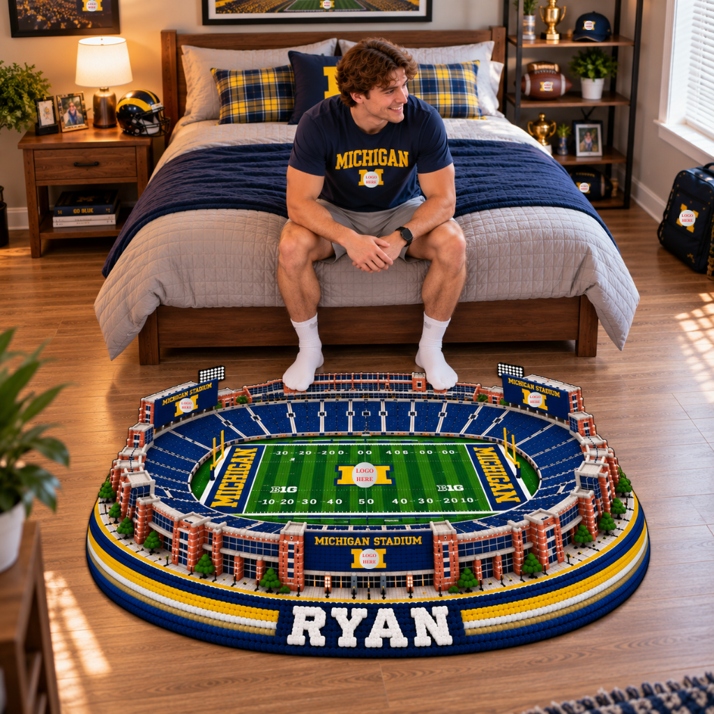Custom College Football Stadium Rug — Big 12