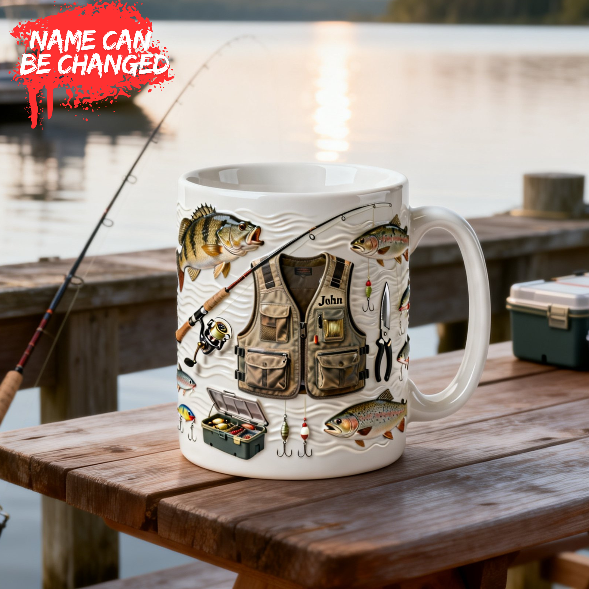 Fishers Coffee Mug – Personalized Gift For Fishing Lover
