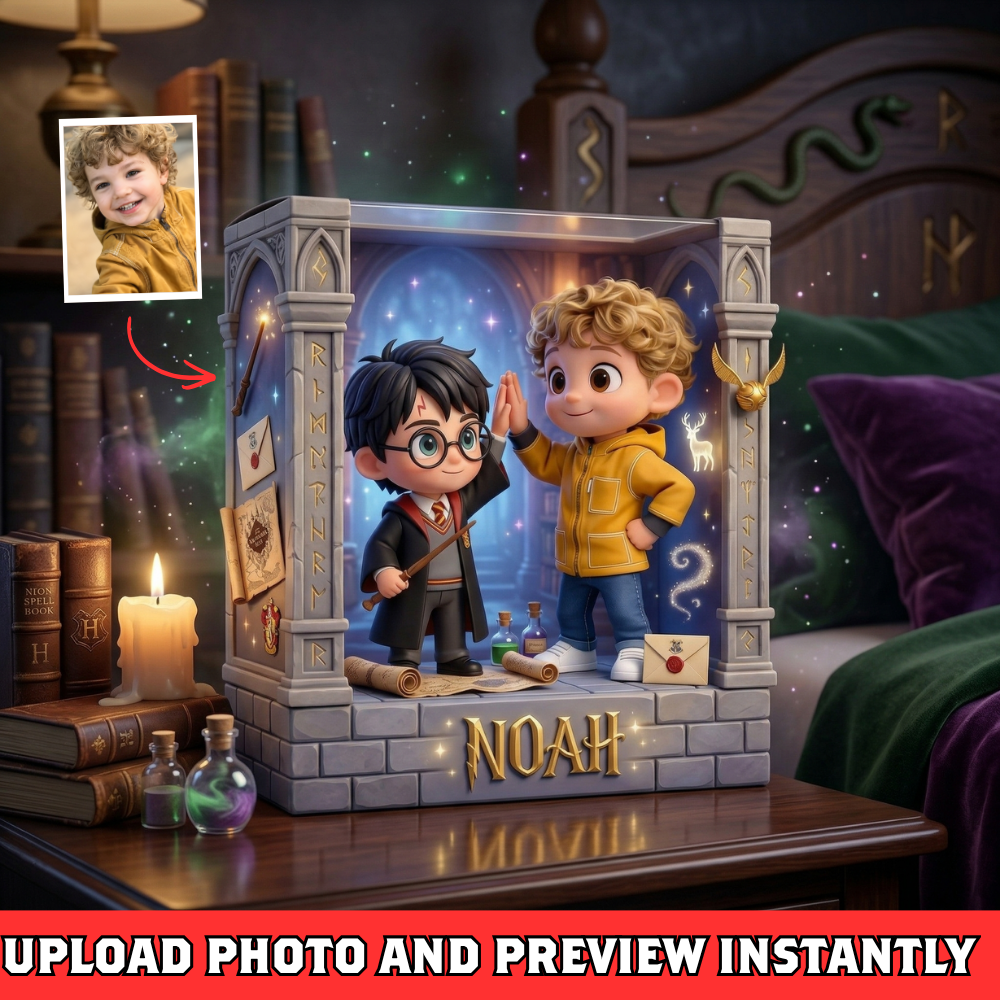 Custom Magic Kid Plaque – Turn Your Child Into a Fantasy Character Gift