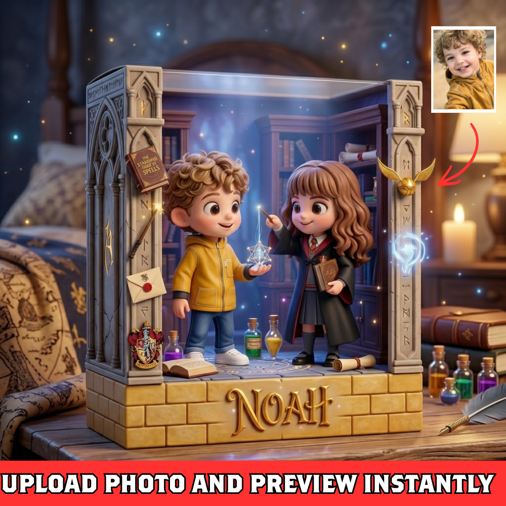 Custom Magic Kid Plaque – Turn Your Child Into a Fantasy Character Gift