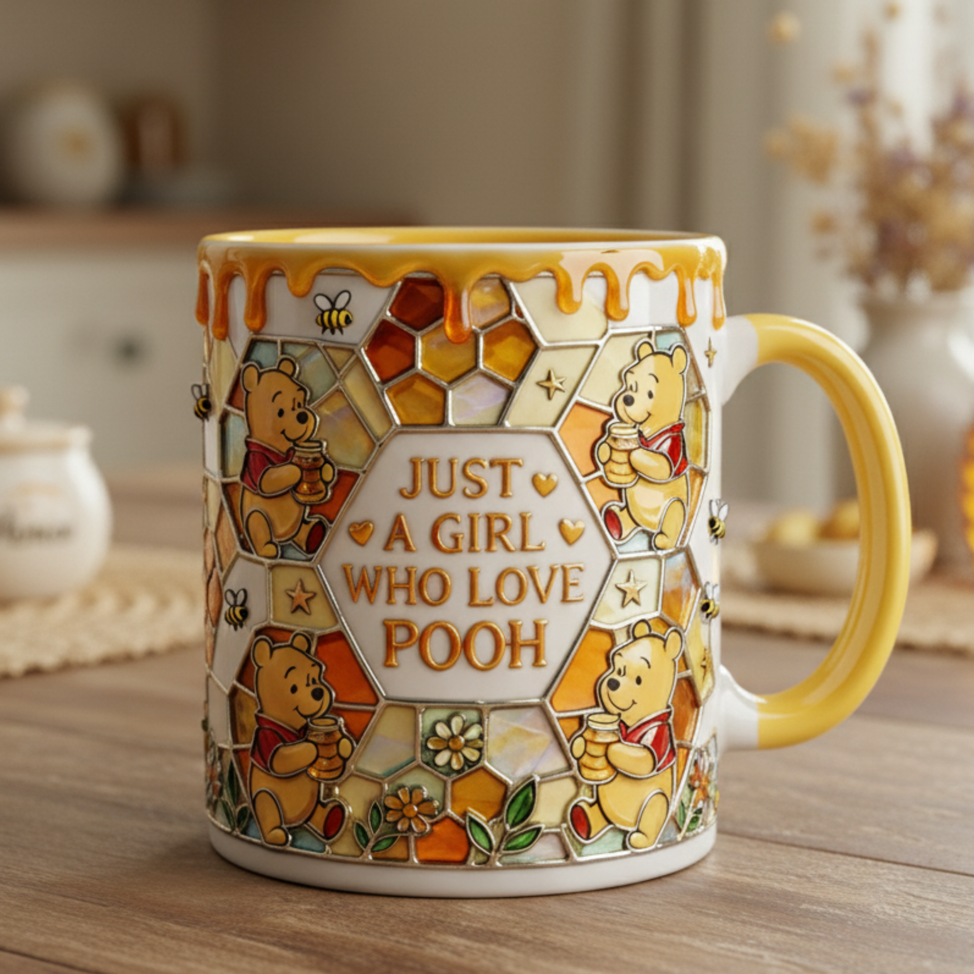 Fan Lover Gift Mug – Cute Honey Bear Style Coffee Cup