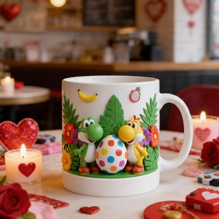 Personalized Gift For Couple Valentine Mug Cartoon Couple 5