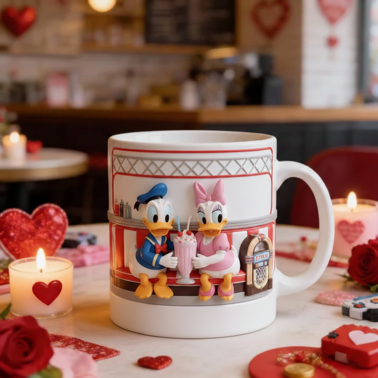 Personalized Gift For Couple Valentine Mug Cartoon Couple 1