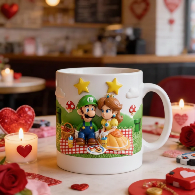 Personalized Gift For Couple Valentine Mug Cartoon Couple 6