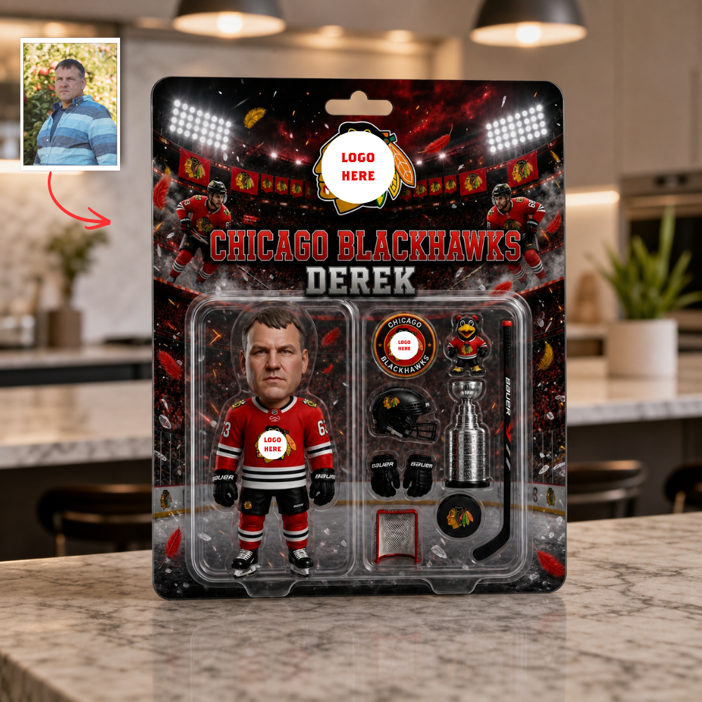 Custom Photo Pro Ice Hockey  Plaque - Personalized City Fan Keepsake Gift