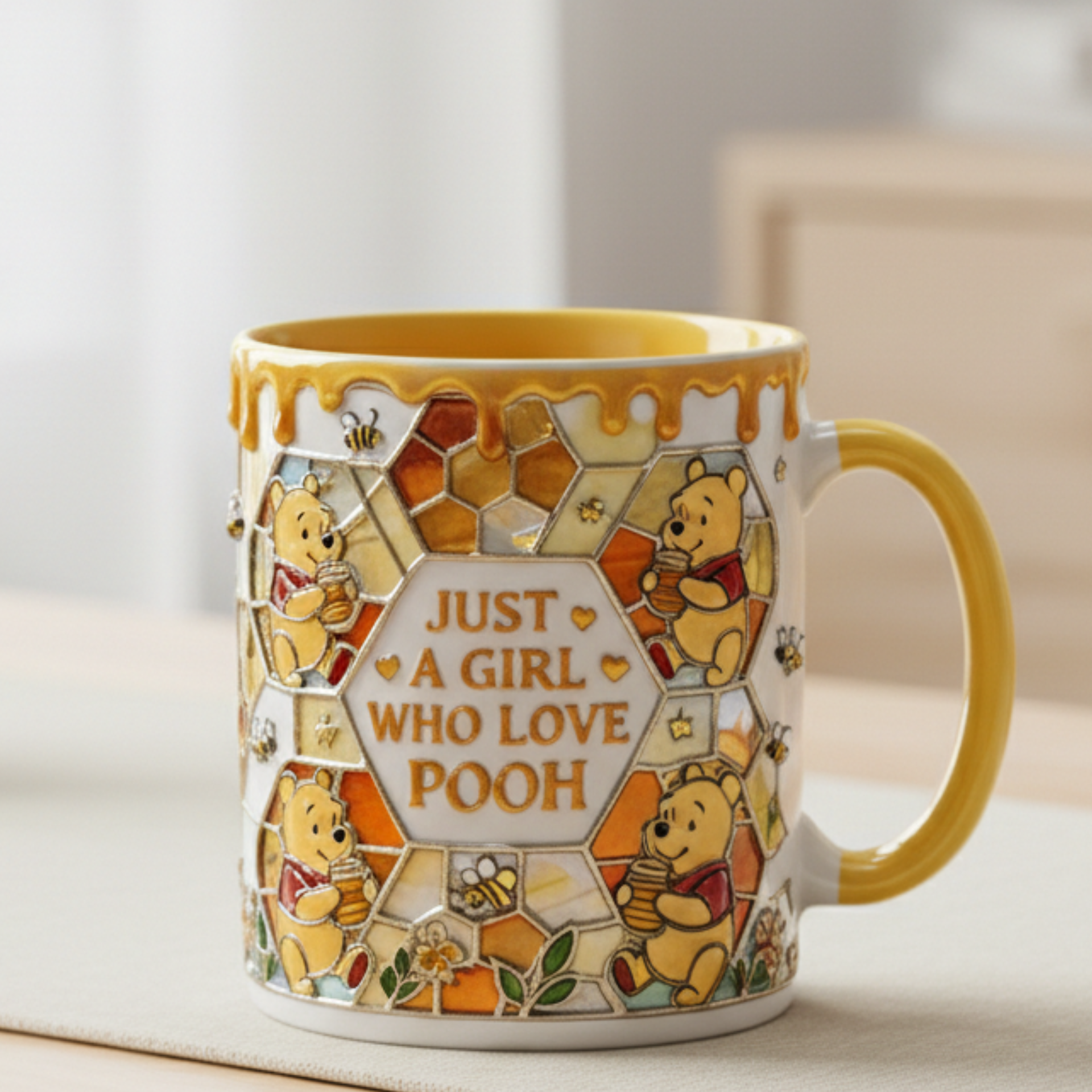 Fan Lover Gift Mug – Cute Honey Bear Style Coffee Cup