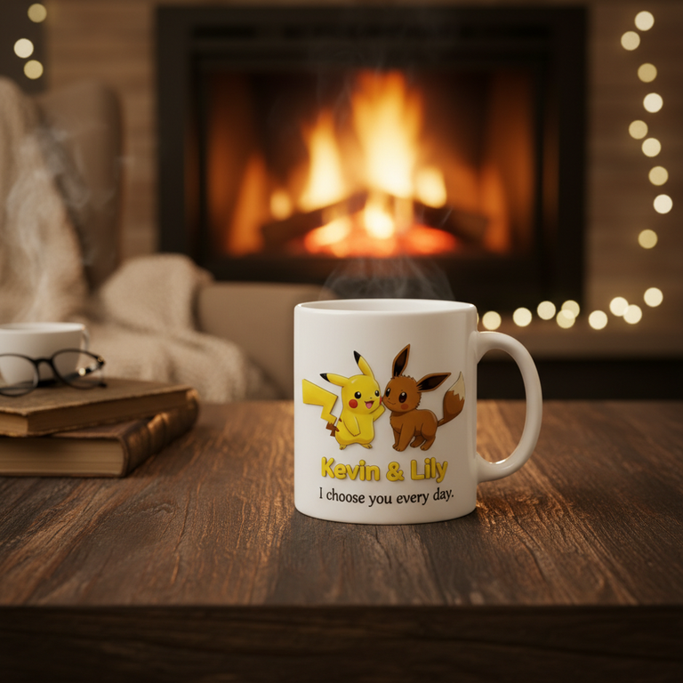 Personalized Gift For Couple Valentine Mug Cartoon Couple 10