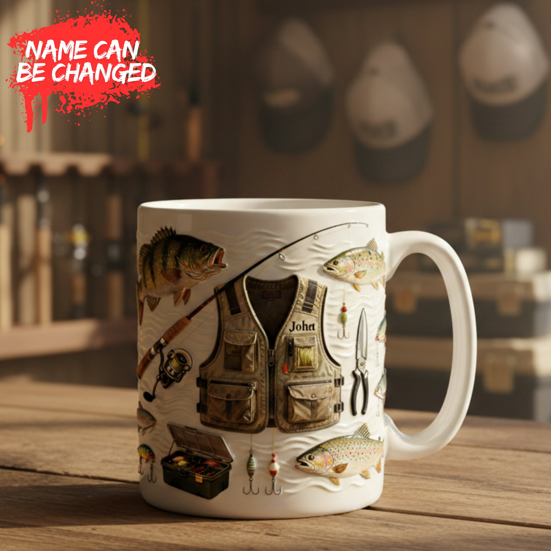 Fishers Coffee Mug – Personalized Gift For Fishing Lover
