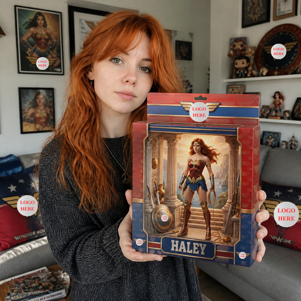 Custom Photo Name Superhero Box Plaque, Personalized Hero Display Keepsake, Gift for Comic Fans hn17082026
