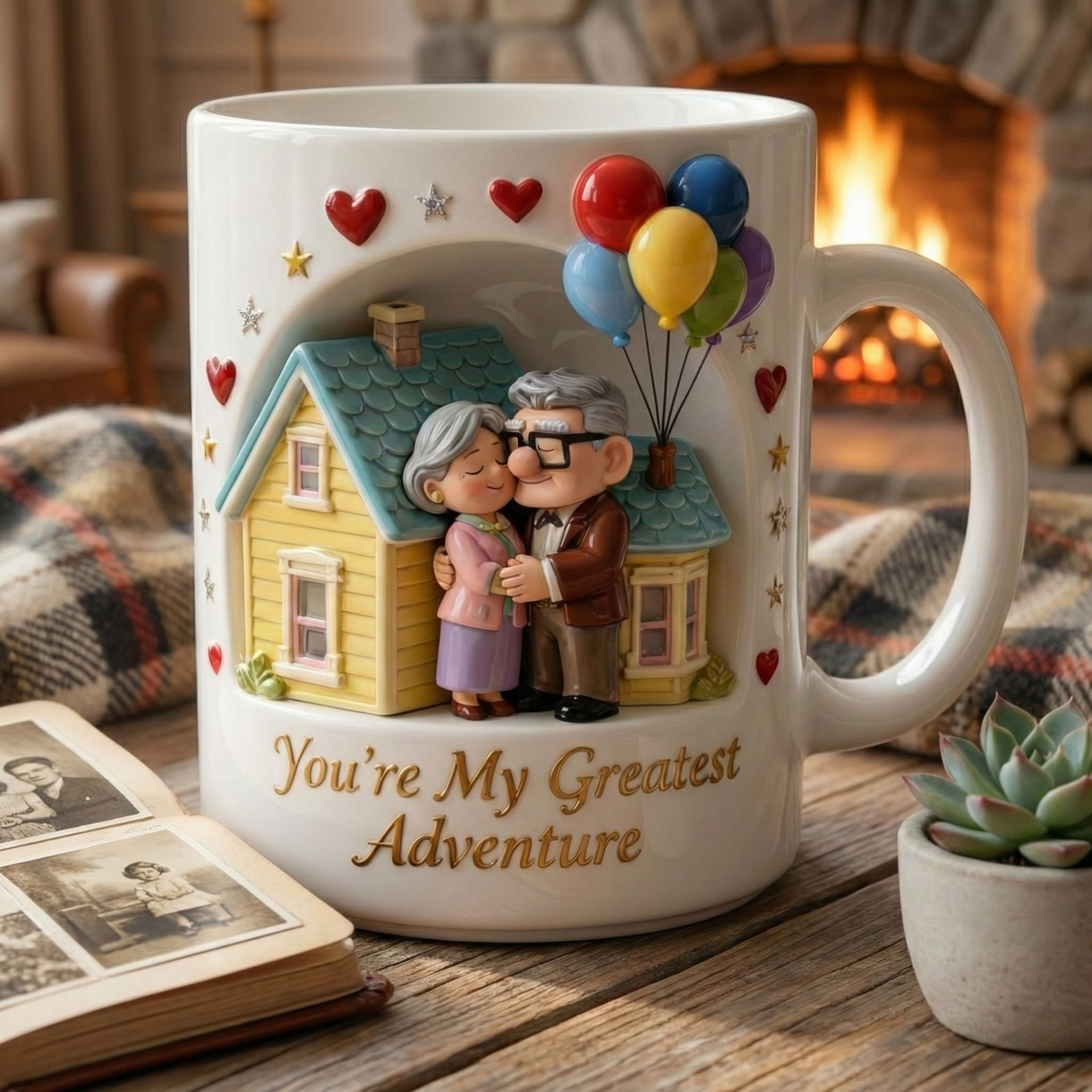 Personalized 3D Couple Mug With Names, Custom Love Story Coffee Mug — Meaningful Gift For Couples