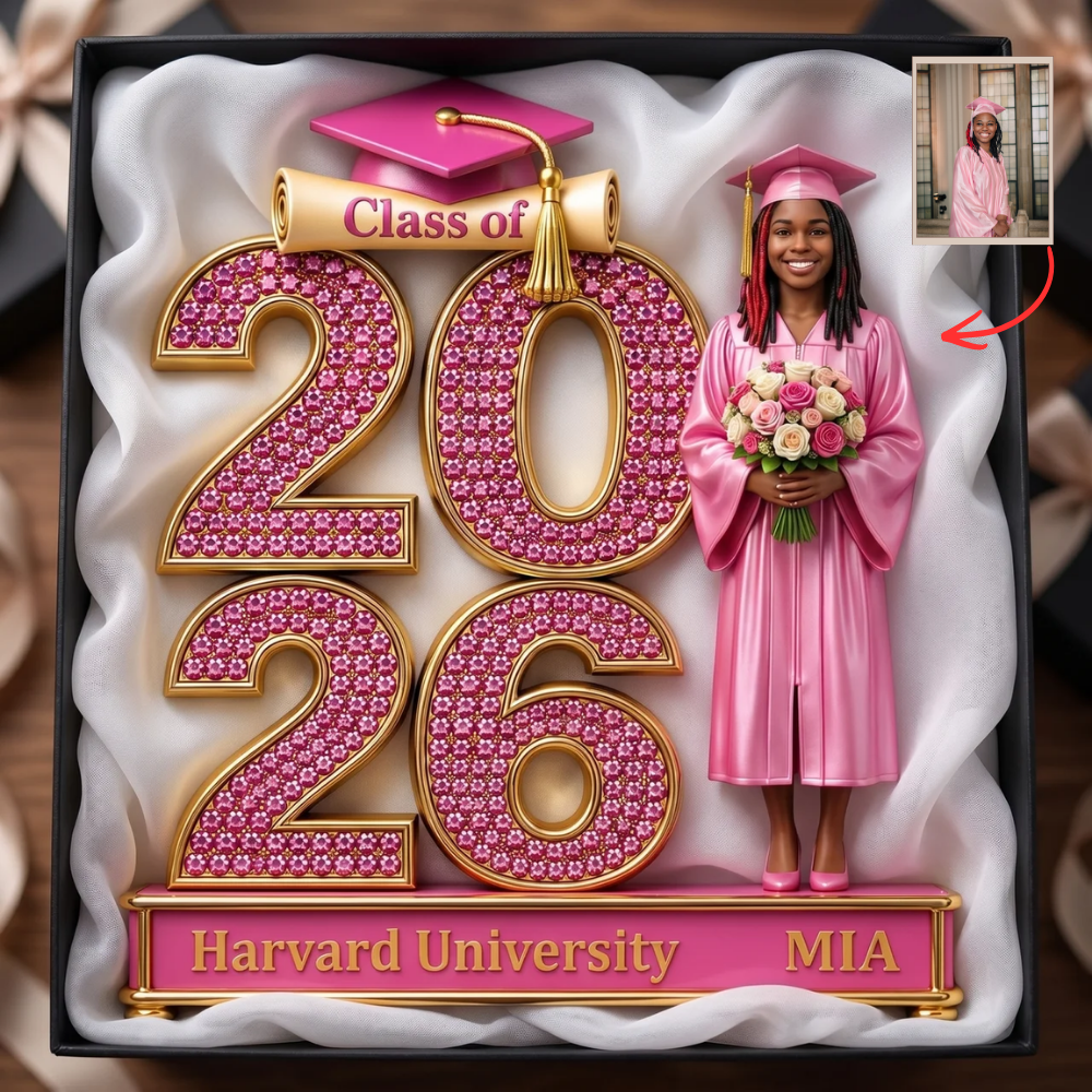 Custom Graduation Photo Plaque, Personalized Class of 2026 Plaque, Custom Name Graduation Gift, Senior Keepsake, Gift for Graduate