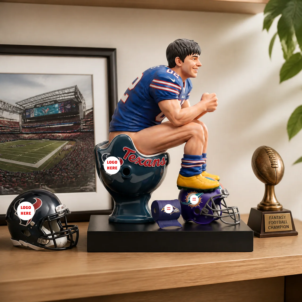 Custom Photo Football Plaque, Personalized Player Plaque, Game Day Gift for Football Fans
