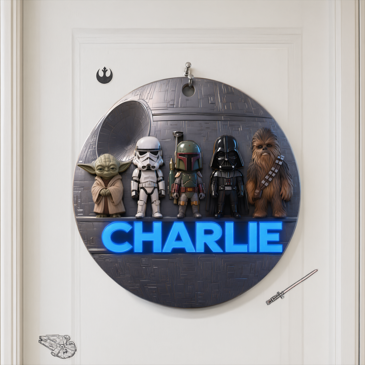 Custom Space Fantasy Door Sign With Name, Personalized Sci-Fi Door Decor, Gift for Space Fans and Collectors hn07102026