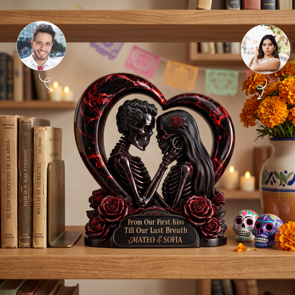 Custom Couple Photo Name Heart Plaque, Personalized Romantic Love Decor, Gift for Couples hn25082026