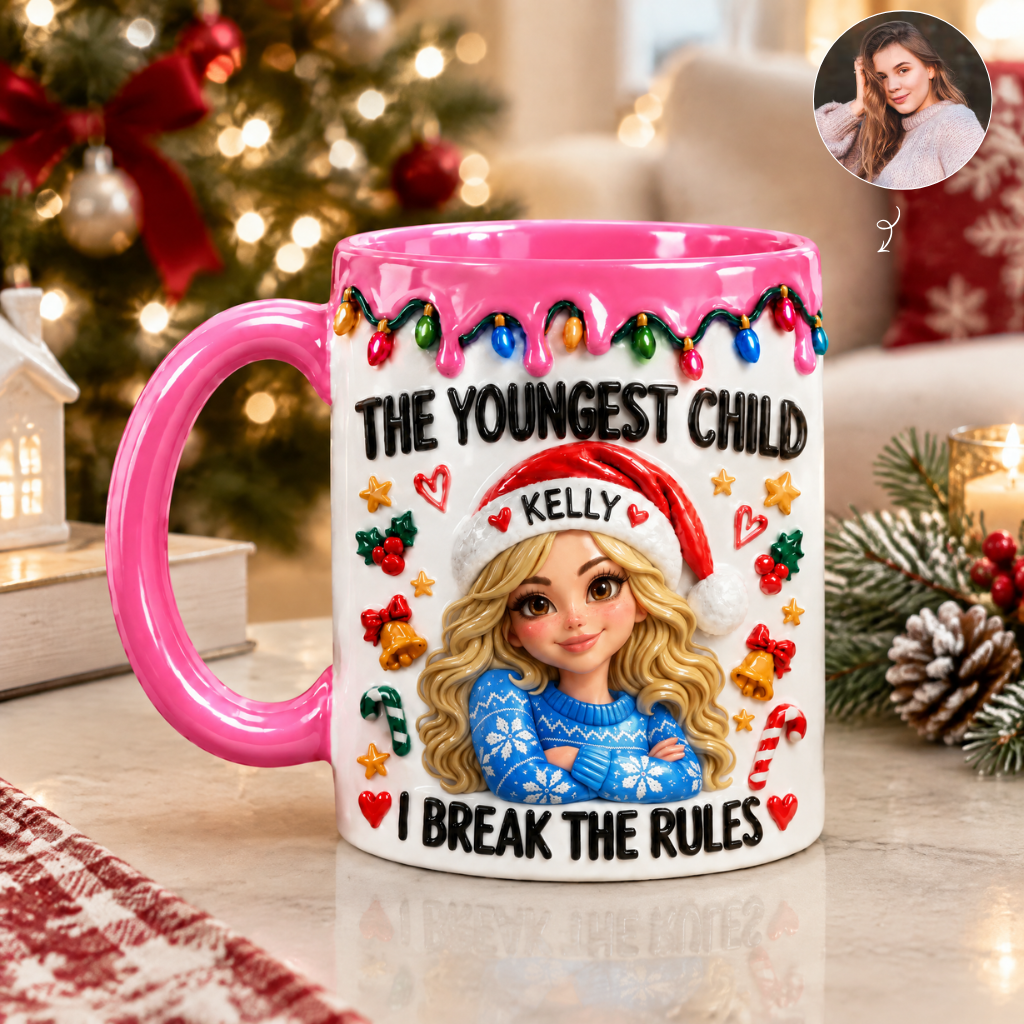 Custom Christmas Mug With Photo and Name, Personalized Holiday Coffee Cup, Gift for Family Members hn06102026