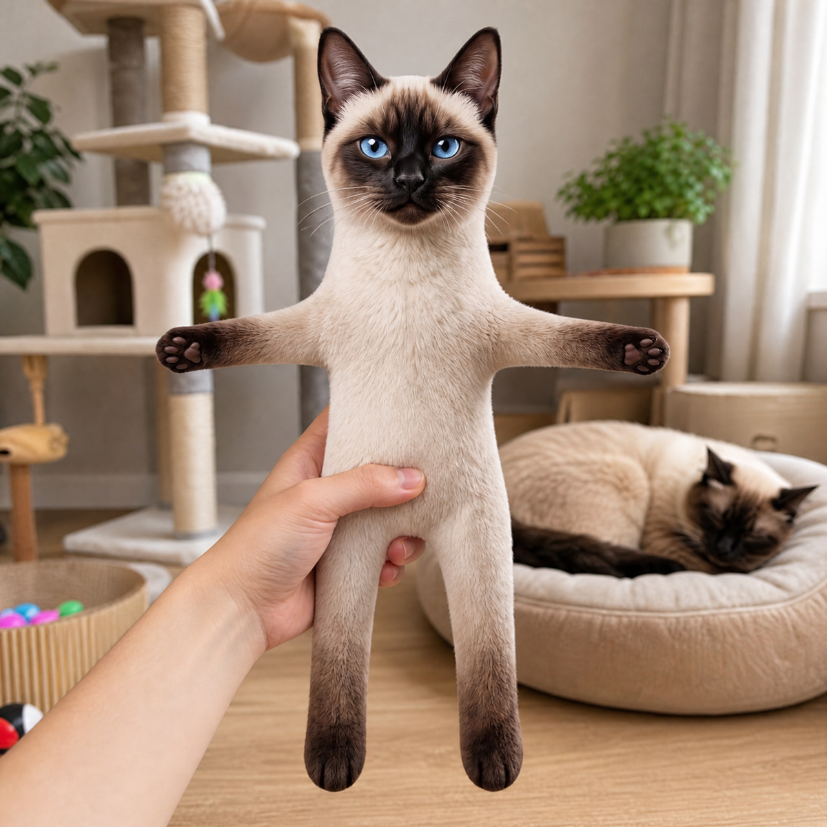 Custom Pet Poseable Plush Doll With Photo, Personalized Stuffed Animal Keepsake, Gift for Pet Lovers and Pet Parents hn22092026