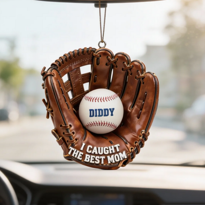 Personalized Mom Car Hanging Ornament with Children Names – Gift For Mom