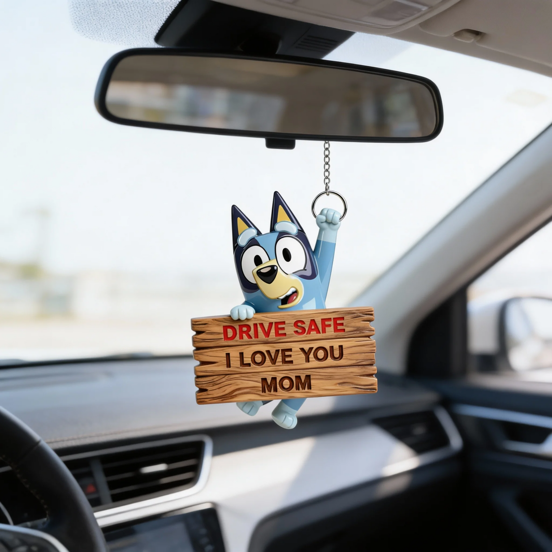 Drive Safe I Love You Mom Car Hanger – Meaningful Gift For Mom