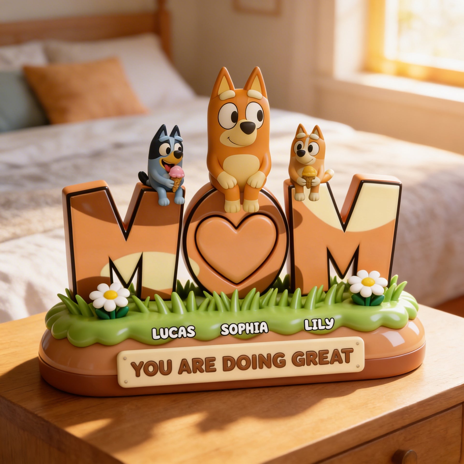 You Are Doing Great Mom Plaque – Personalized Gift For The Strongest Mama