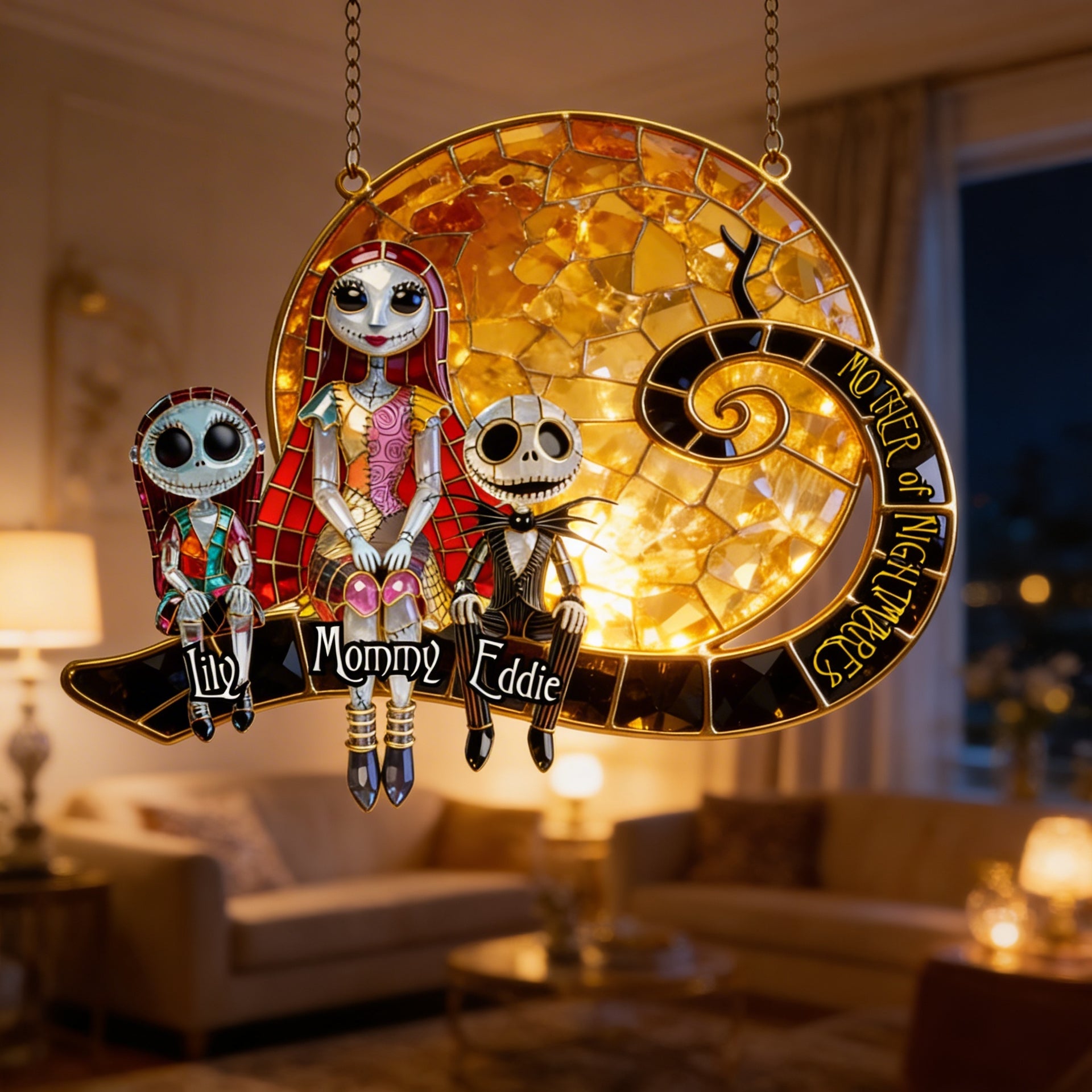 Mother of Nightmares Suncatcher – Personalized Halloween Mom Gift