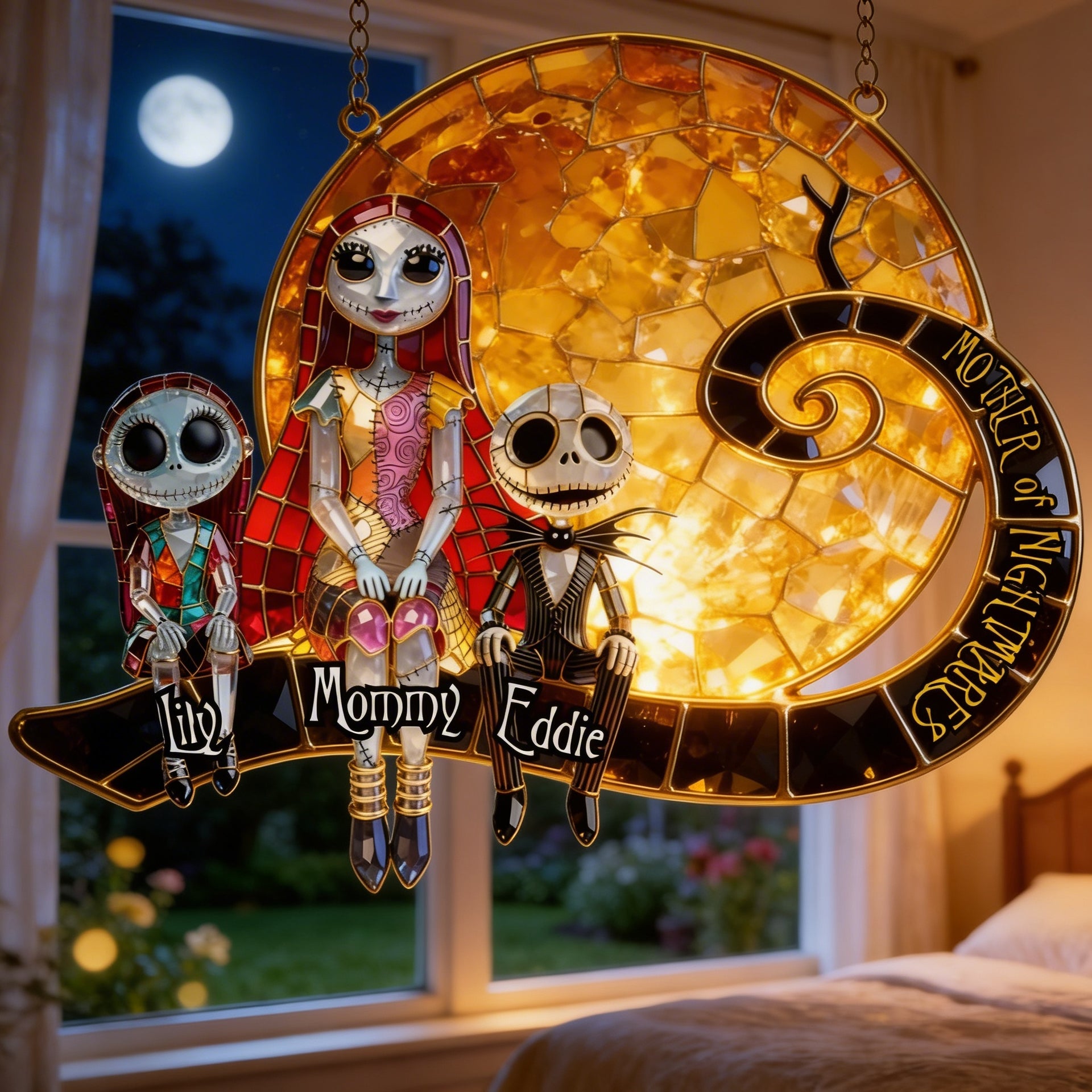 Mother of Nightmares Suncatcher – Personalized Halloween Mom Gift