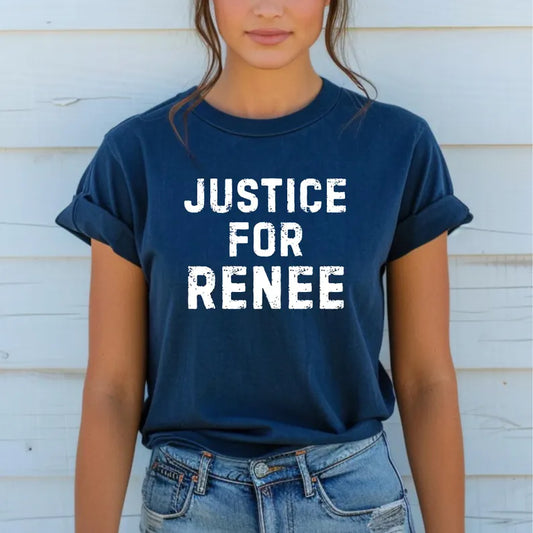 Justice For Renee Shirt Protest Statement Tee Anti ICE TShirt Minneapolis