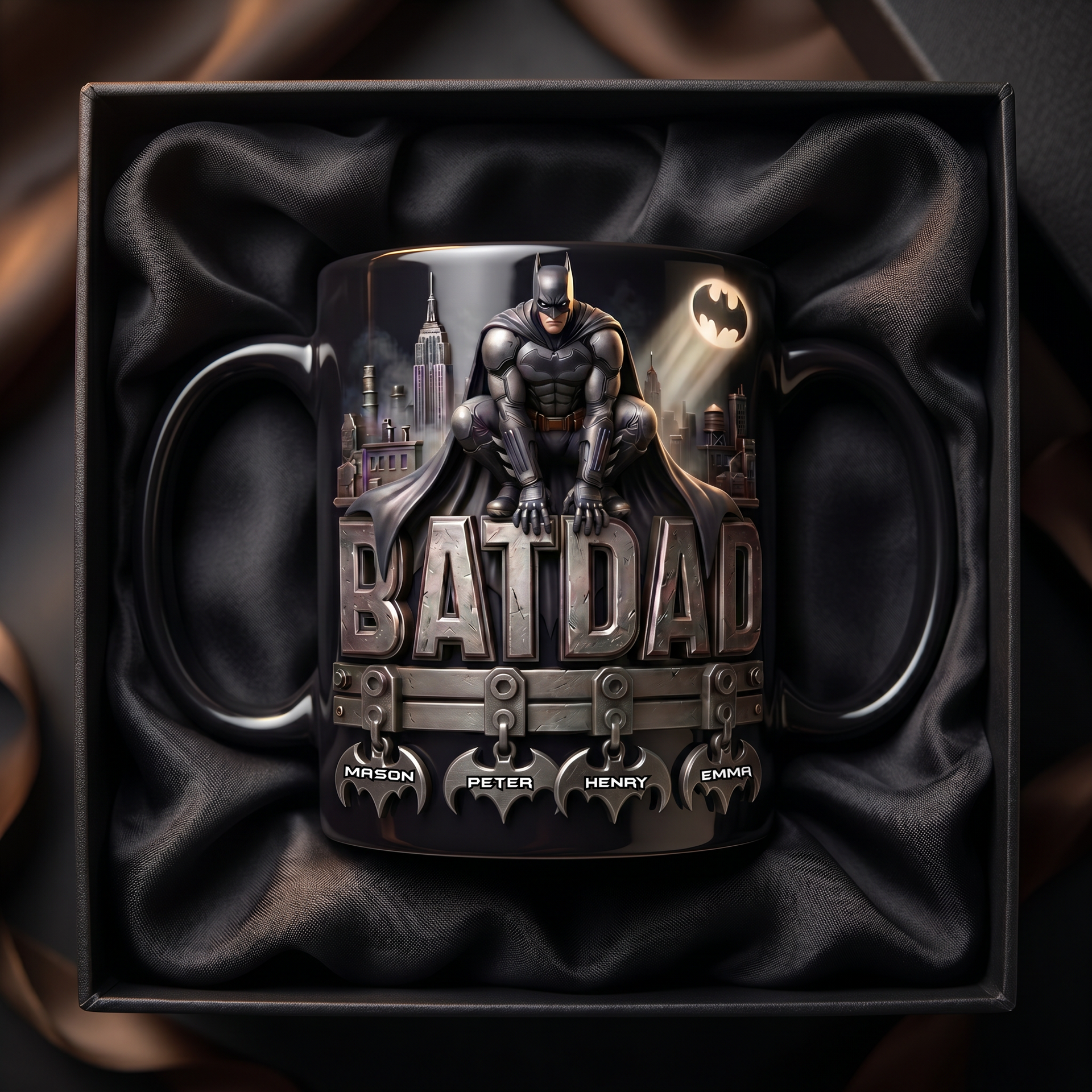 Custom Heat Changing Mug, Personalized Superhero Coffee Mug, Magic Color Change Mug, Custom Fan Gift For Him, Funny Dad Mug