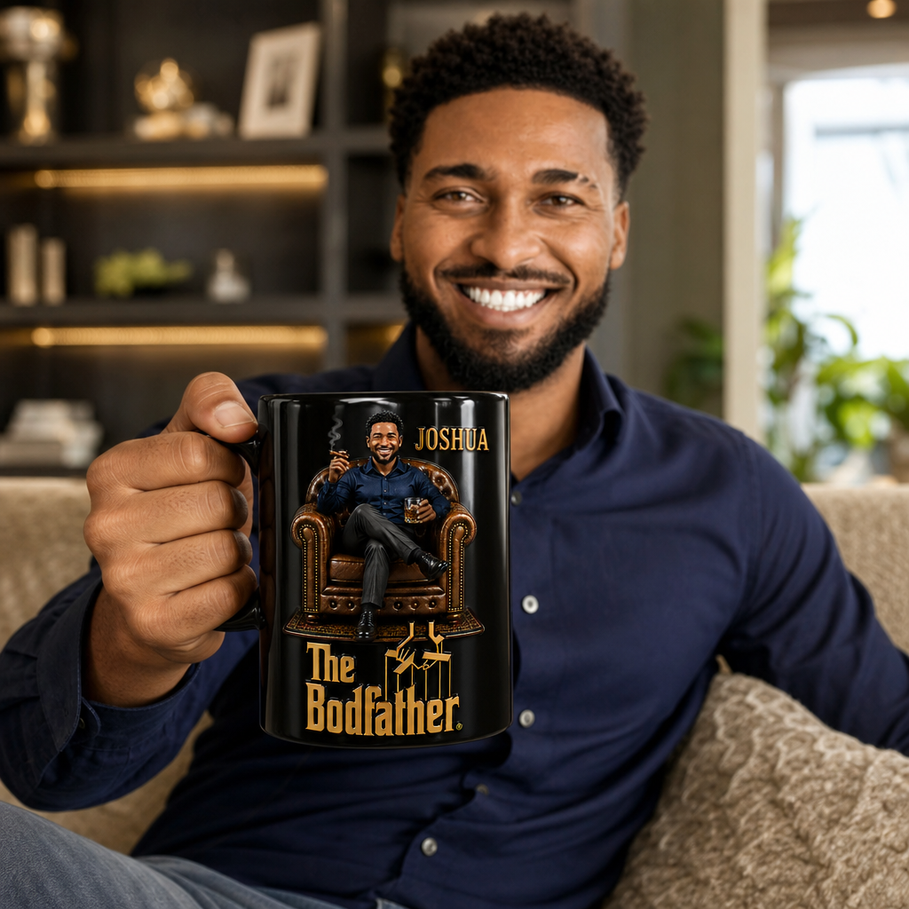 Custom Heat Changing Mug For Dad, Personalized Photo Coffee Mug, Funny Father Gift Mug, Custom Dad Portrait Mug, Gift For Father’s Day