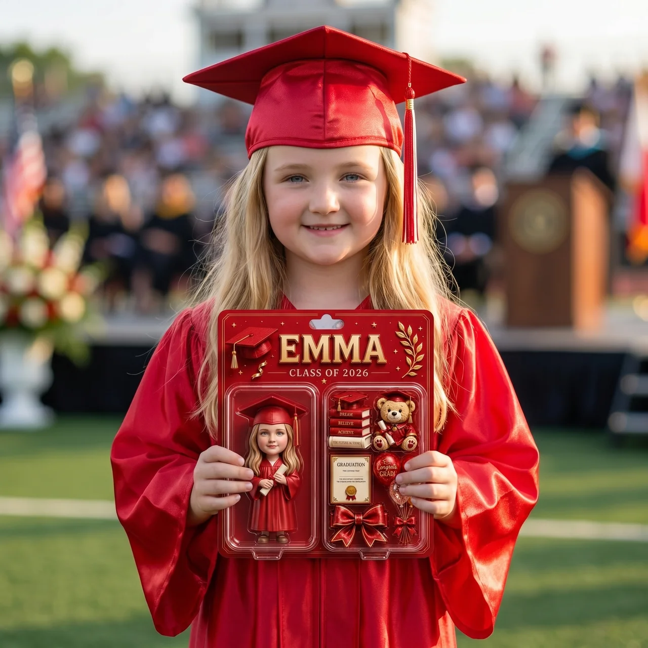Custom Graduation Photo Plaque, Personalized Kids Graduation Gift, Class of 2026 Plaque, Custom Name Graduation Keepsake, Preschool Kindergarten Graduation Gift