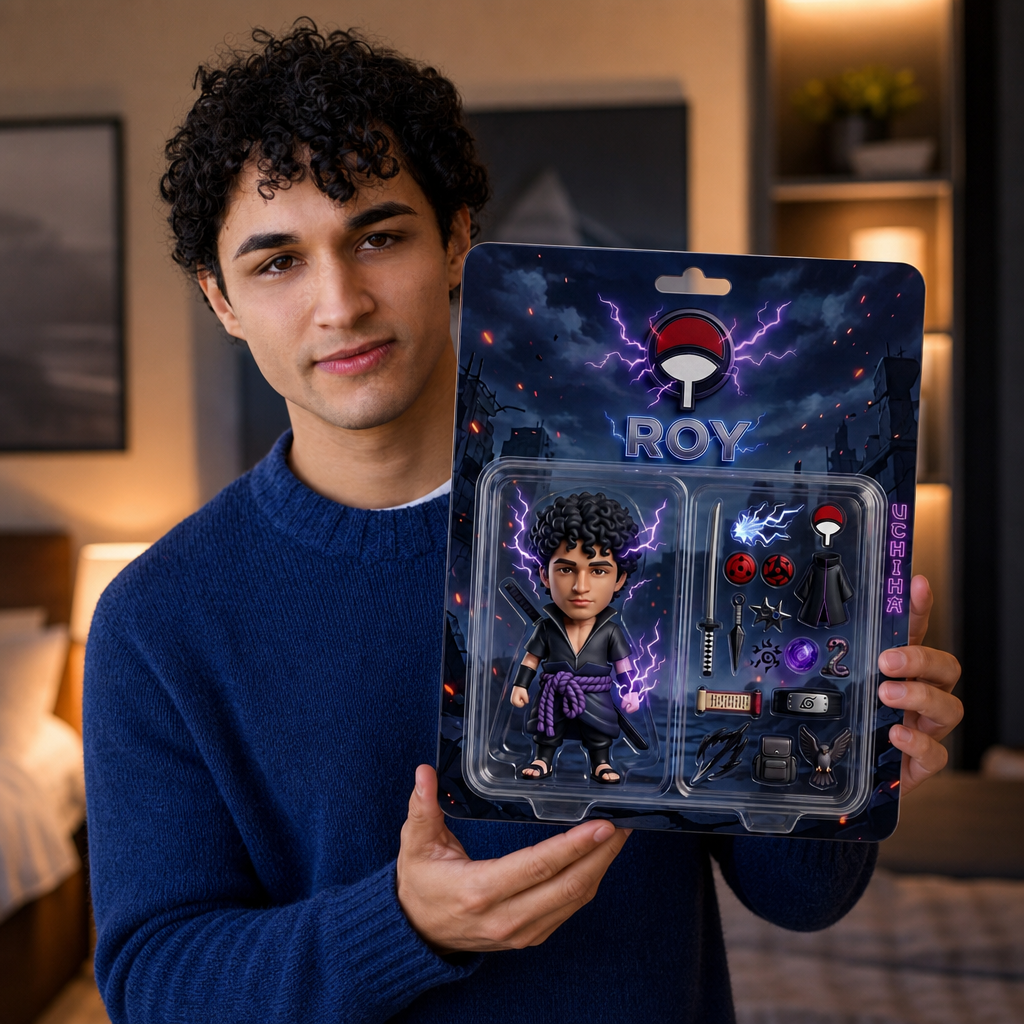 Custom Anime Ninja Inspired Photo Plaque, Personalized Action Figure Plaque, Gift For Fan, Custom Name Collectible Display, Anime Lover Gift, Birthday Gift For Him, Acrylic Keepsake Decor