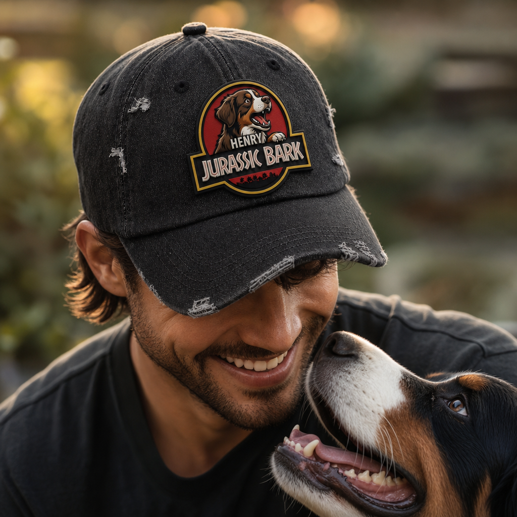Personalized Pet Photo Baseball Cap – Custom Dog Hat Gift for Pet Lovers & Dog Parents