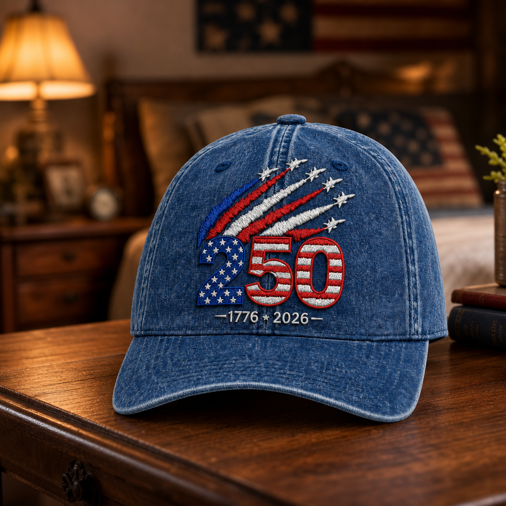 250 Years Of Freedom Patriotic Cap, 4th Of July Baseball Hat, USA Independence Day Gift, American Flag Vintage Cap