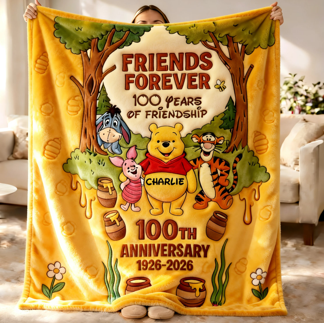 Forever Together Fan Lover Blanket – 100th Anniversary Gift