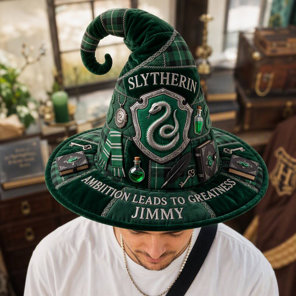 Custom Name Wizard Hat, Personalized Magic Inspired Hat, Fantasy Gift for Wizard Fans hn19082026