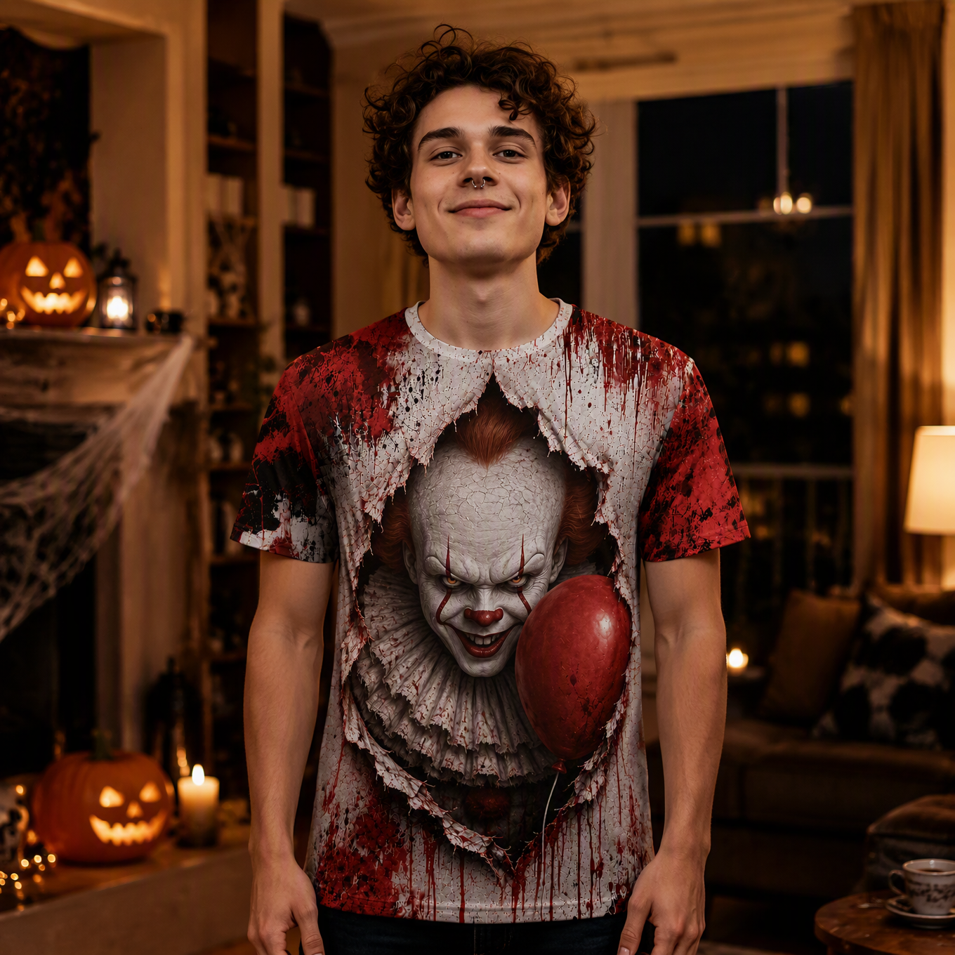 Horror Graphic T Shirt, Scary Slasher Tee, Halloween Gift for Horror Fans hn16072026
