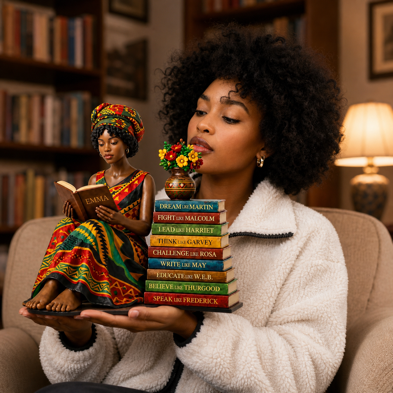 Custom Book Lover Photo Plaque, Personalized Reader Figurine Display, Custom Reading Keepsake, Gift For Book Lovers, Bibliophiles, Librarians And Literature Fans