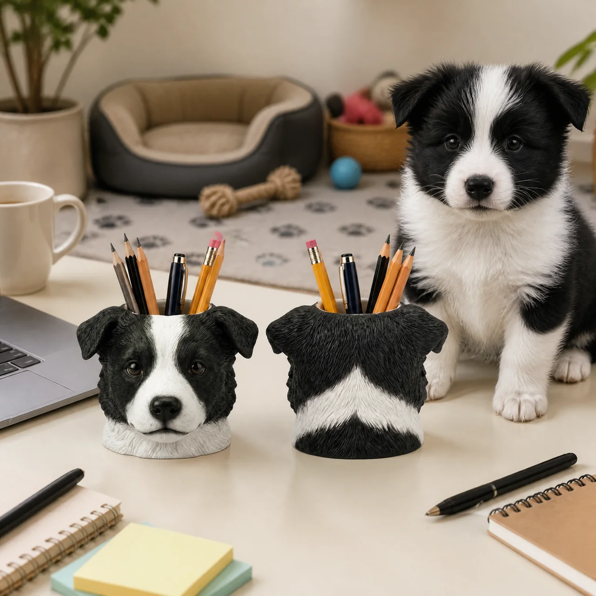 Custom Dog Pen Holder With Photo, Personalized Pet Desk Organizer, Gift for Dog Lovers and Pet Parents hn06102026