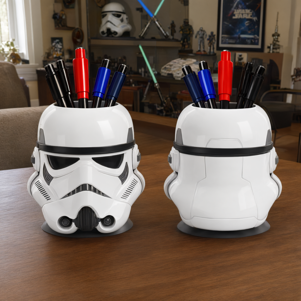 Custom Space Robot Pen Holder, Personalized Sci-Fi Desk Organizer, Gift for Space Fans and Collectors HN06102026