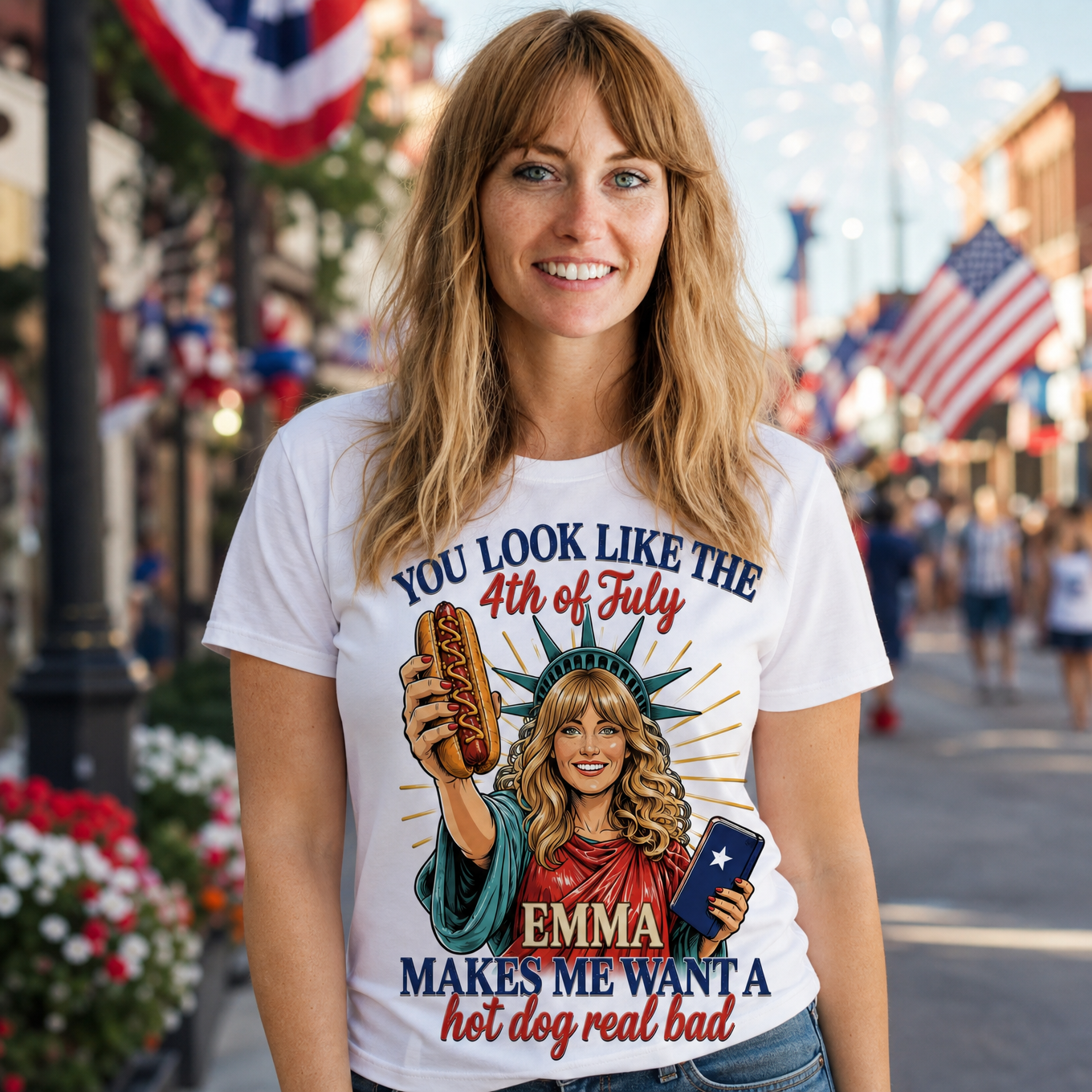 Personalized 4th Of July Shirt, Custom Photo Patriotic T-Shirt, Custom Independence Day Hoodie, Sweatshirt, Funny USA Gift For Men Women