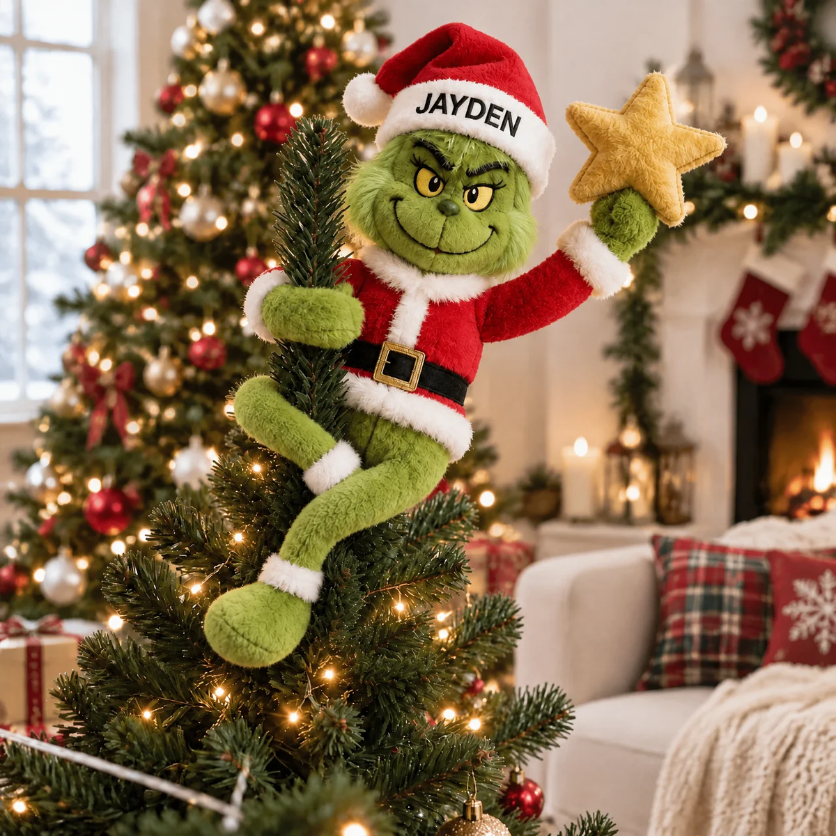 Funny Christmas Plush Doll With Custom Name, Personalized Holiday Stuffed Toy, Gift for Christmas Lovers, Kids, Friends and Family hn10102026