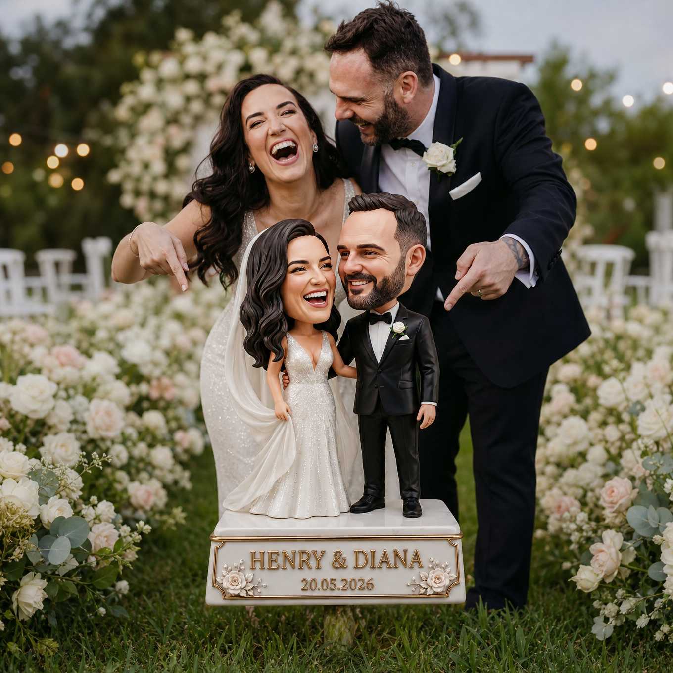 Custom Wedding Photo Metal Sign - Personalized Anniversary Gift for Couple